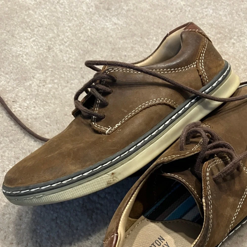 Johnston & Murphy Tan Leather Oxfords